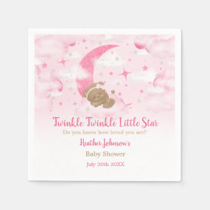 Twinkle Twinkle Little Star Bear Baby Shower Napkin