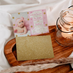 Twinkle Twinkle Little Star Birthday Invitation