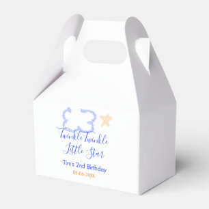 Twinkle twinkle little star birthday purple orange favour box