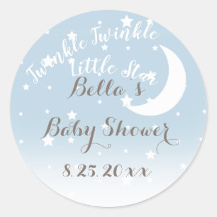 Twinkle Twinkle Little Star Blue Stickers