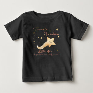 Twinkle Twinkle Little Star Boho Autumn Personaliz Baby T-Shirt