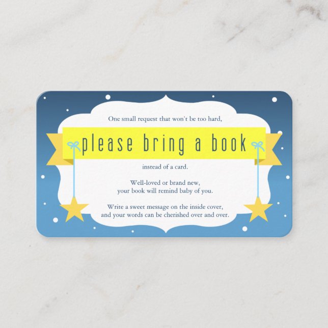 Twinkle Twinkle Little Star Book Request Card (Front)