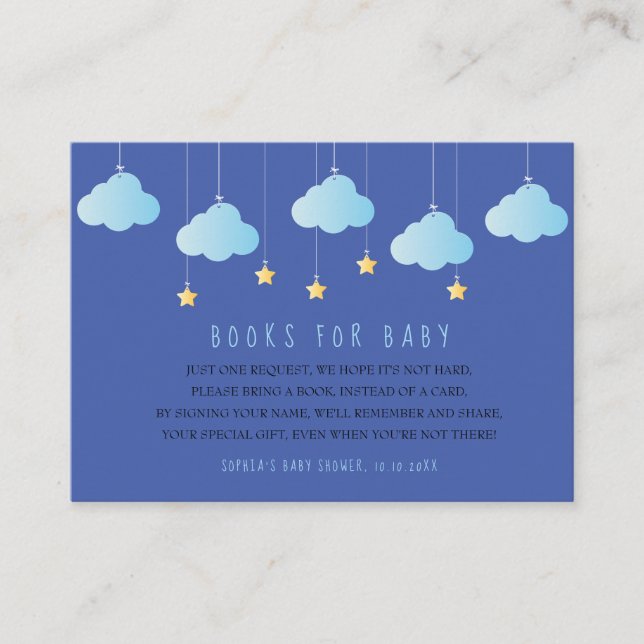 Twinkle Twinkle Little Star Books for Baby Request Enclosure Card (Front)