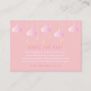 Twinkle Twinkle Little Star Books for Baby Request Enclosure Card