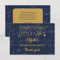 Twinkle Twinkle Little Star Boy 1st Birthday Party