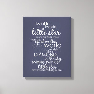 Twinkle Twinkle Little Star Canvas Print