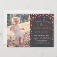 Twinkle Twinkle Little Star Chalkboard Birthday