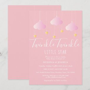Twinkle Twinkle Little Star Couples Baby Shower Invitation