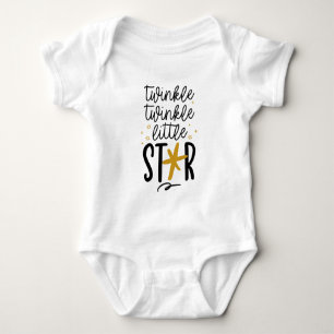Twinkle Twinkle Little Star Doodle Baby Bodysuit