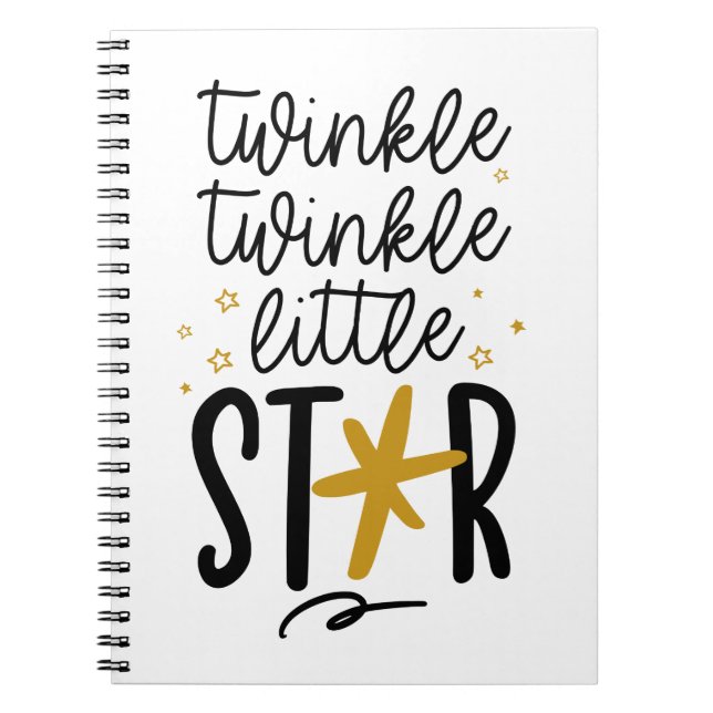 Twinkle Twinkle Little Star Doodle Notebook (Front)