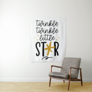 Twinkle Twinkle Little Star Doodle Tapestry