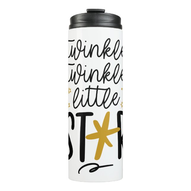 Twinkle Twinkle Little Star Doodle Thermal Tumbler (Front)