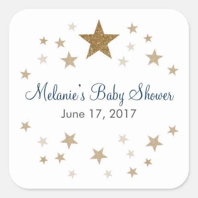 Twinkle Twinkle Little Star Favour Stickers (Front)