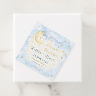 Twinkle Twinkle Little Star First Birthday Blue Favour Tags