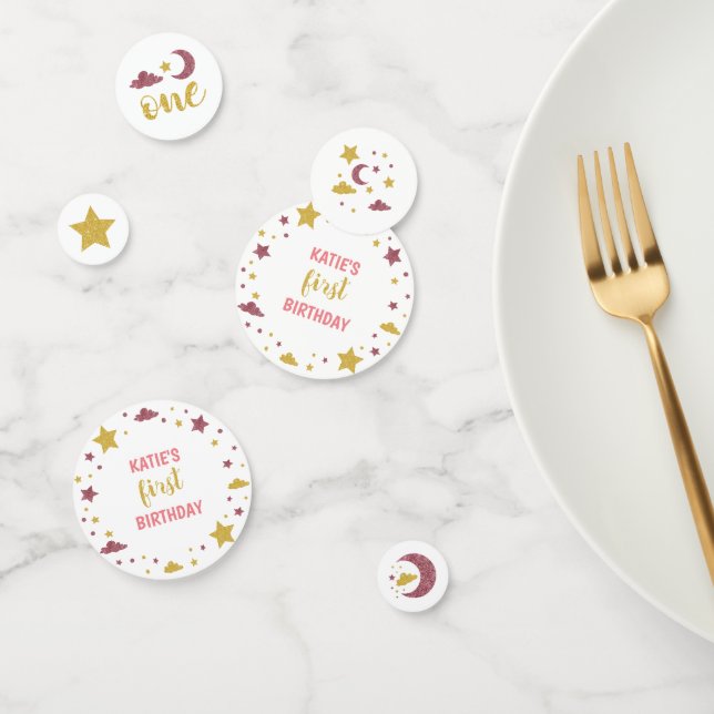 Twinkle Twinkle Little Star First Birthday Confetti (Group)