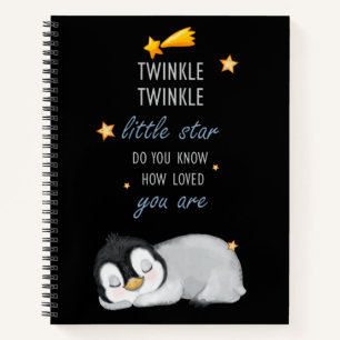 Twinkle, Twinkle Little Star for Sleep Penguin  Notebook