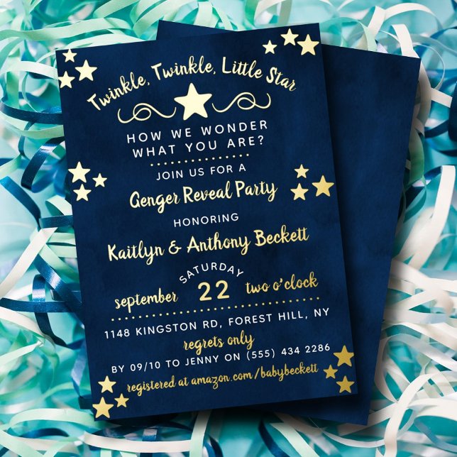 Twinkle Twinkle Little Star Gender Reveal Party (Creator Uploaded)