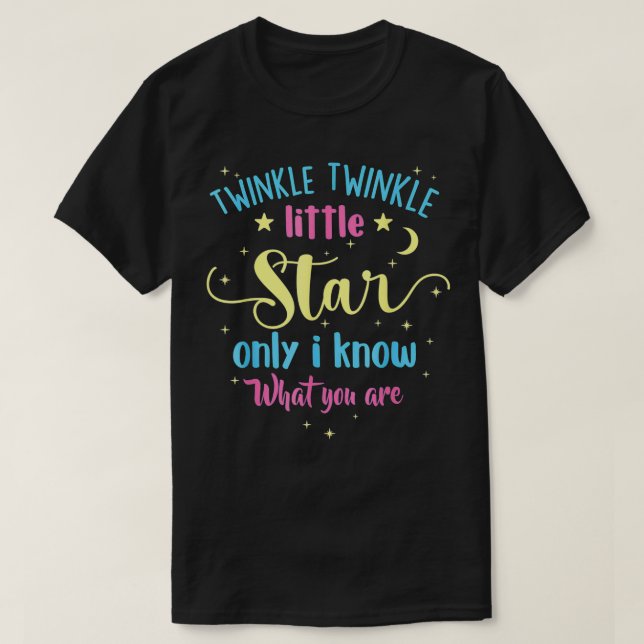 Twinkle Twinkle Little Star Gender Reveal Party Ba T-Shirt (Design Front)