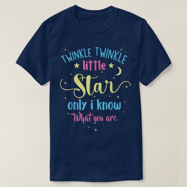 Twinkle Twinkle Little Star Gender Reveal Party Ba T-Shirt (Design Front)