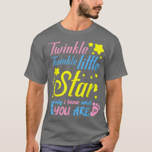Twinkle Twinkle Little Star Gender Reveal Party Ba T-Shirt