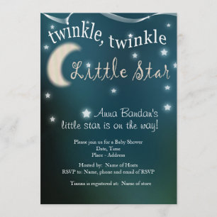 Twinkle, twinkle, little star invitation