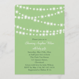 Twinkle Twinkle Little Star Invitation (green)