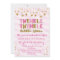 Twinkle Twinkle Little Star Invitation Pink