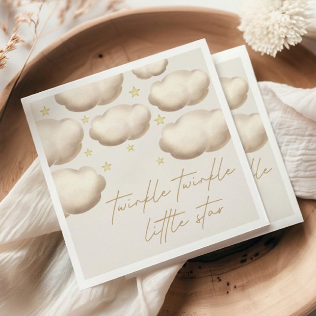 Twinkle Twinkle Little Star Ivory Napkin (Creator Uploaded)