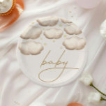 Twinkle Twinkle Little Star Ivory Paper Plate<br><div class="desc">Incorporate your starry night baby shower theme with this adorable and simple disposable plate,  the perfect addition to your table setting.</div>
