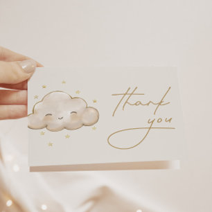 Twinkle Twinkle Little Star Ivory Thank You Card