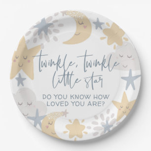 Twinkle Twinkle Little Star Nursery Baby Shower  Paper Plate