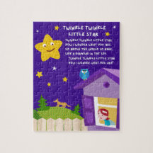 Twinkle Twinkle Little Star Nursery Rhyme Puzzle