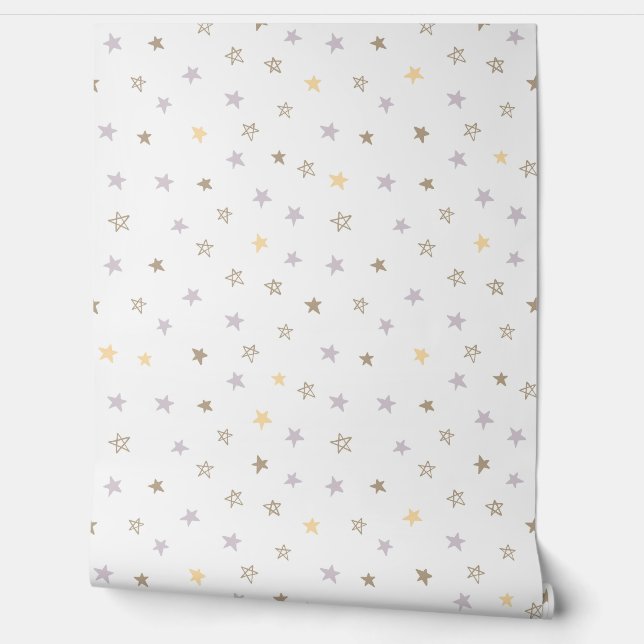 Twinkle, Twinkle Little Star Nursery Wallpaper (Unrolling)