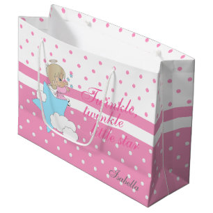 Twinkle, Twinkle Little Star - Pink Large Gift Bag