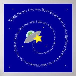 twinkle, twinkle, little star poster