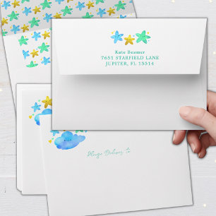 Twinkle Twinkle Little Star Return Address Envelope