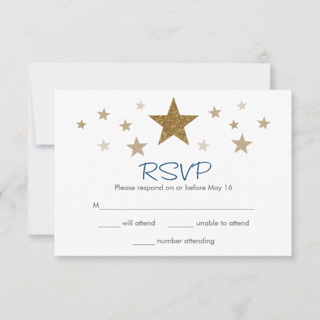 Twinkle Twinkle Little Star RSVP Card (Front)
