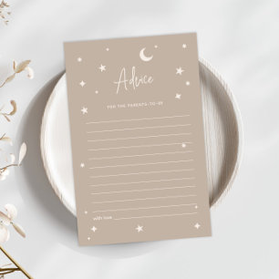 Twinkle Twinkle Little Star Shower Advice Card