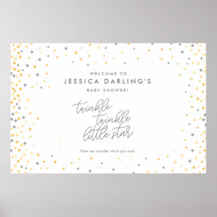 Twinkle Twinkle Little Star Shower Welcome Sign