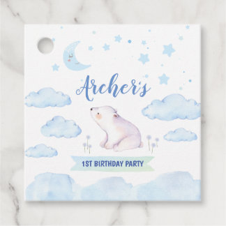 Twinkle twinkle little star tag, 1st birthday favour tags