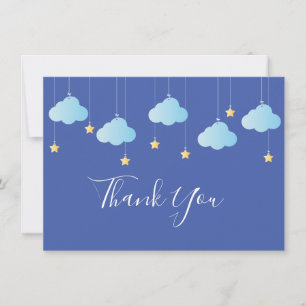 Twinkle Twinkle Little Star Thank You Blue Card
