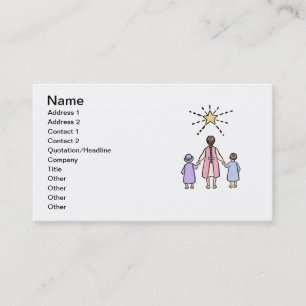 Twinkle Twinkle Little Star Vintage Nursery Rhyme Business Card