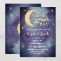 Twinkle Twinkle little star watercolor babyshower