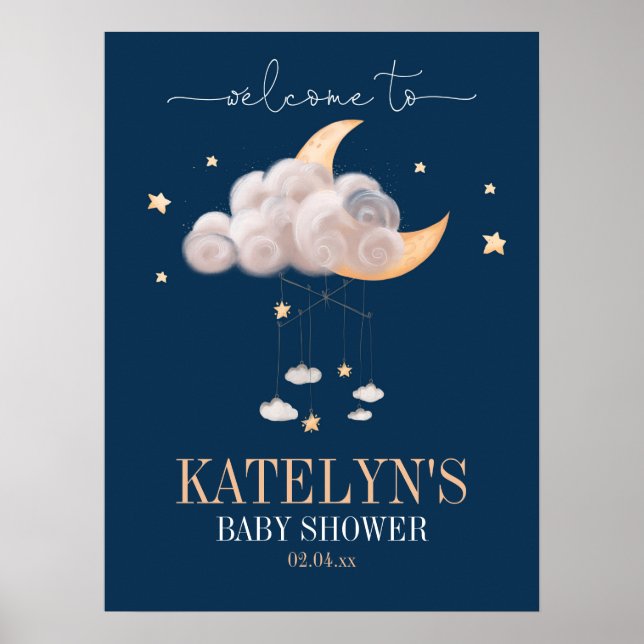 Twinkle Twinkle Little Star Welcome Sign (Front)