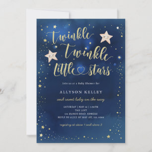 Twinkle Twinkle Little Stars Birthday Invitation