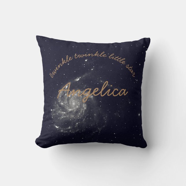 Twinkle twinkle little stars Personalised cushion (Front)