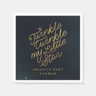 Twinkle twinkle my little star napkin