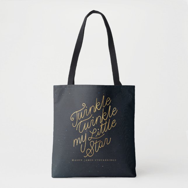 Twinkle twinkle my little star tote bag (Front)