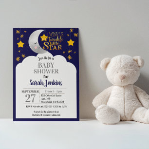 Twinkle Twinkle Star Baby Shower Invitation