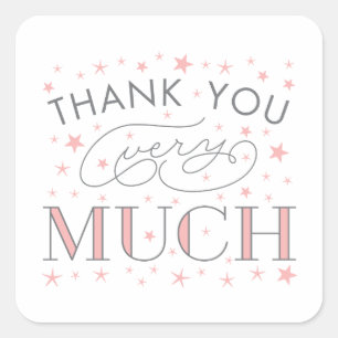 Twinkle Twinkle Thank You Very Much Star Sticker